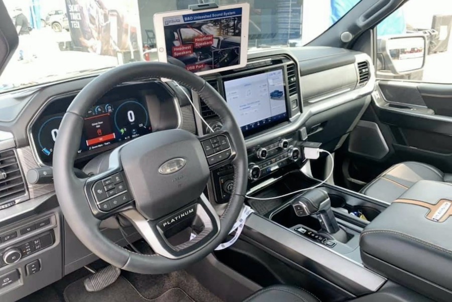 Ford F-150 PLATINUM Interior Photos & Videos (2021+ F-150 -- 14th Gen) 2021 F-150 Platinum Black Interior Screen Shot 2020-11-04 at 5.46.08 PM