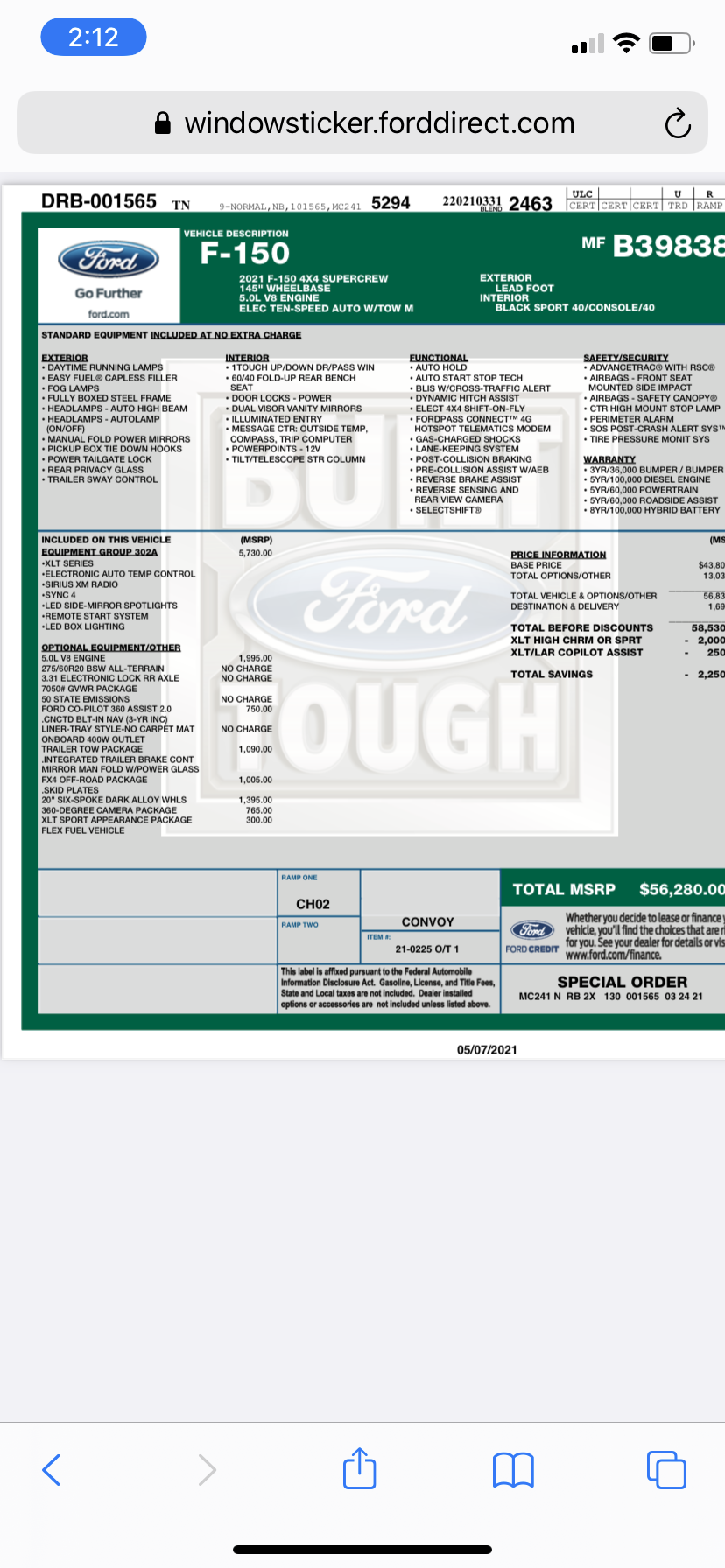 Ford F-150 How many days since you ordered (still waiting on delivery) thread 62FD5997-C3A0-4C0A-AC99-AD6E0E91C317