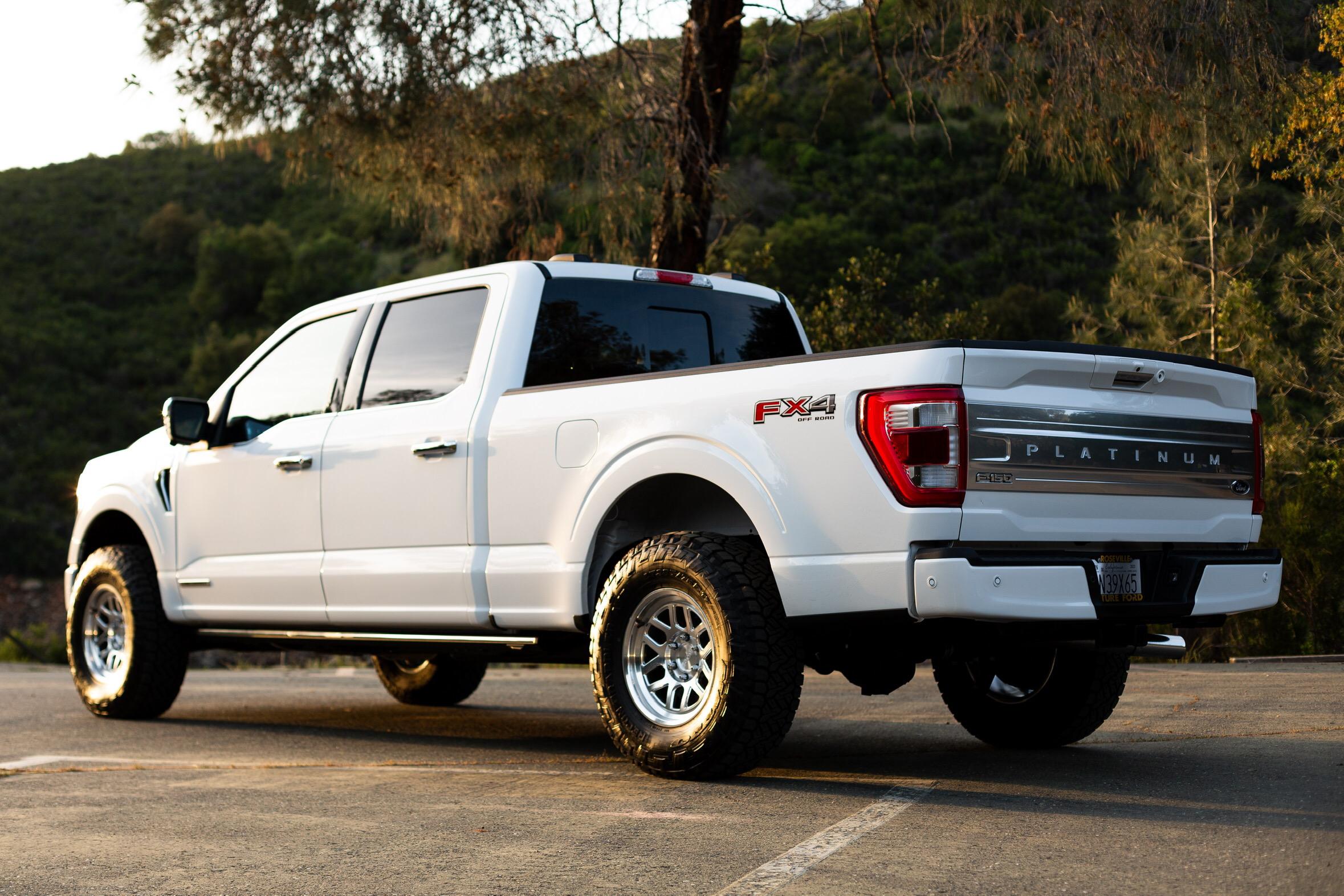 Ford F-150 ‘23 Platinum PowerBoost F-150 with: KMC446 wheels, Nitto Recon Grapplers. Ford Performance (Bilstein) Leveling Kit 82C40B9B-EEF3-4348-A179-A87BDAD8A738