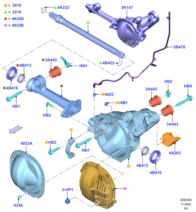 Ford F-150 Where to get a front Torsen Differential installed in a F150 non Tremor/Raptor? F150 Front Diff Diagram.PNG
