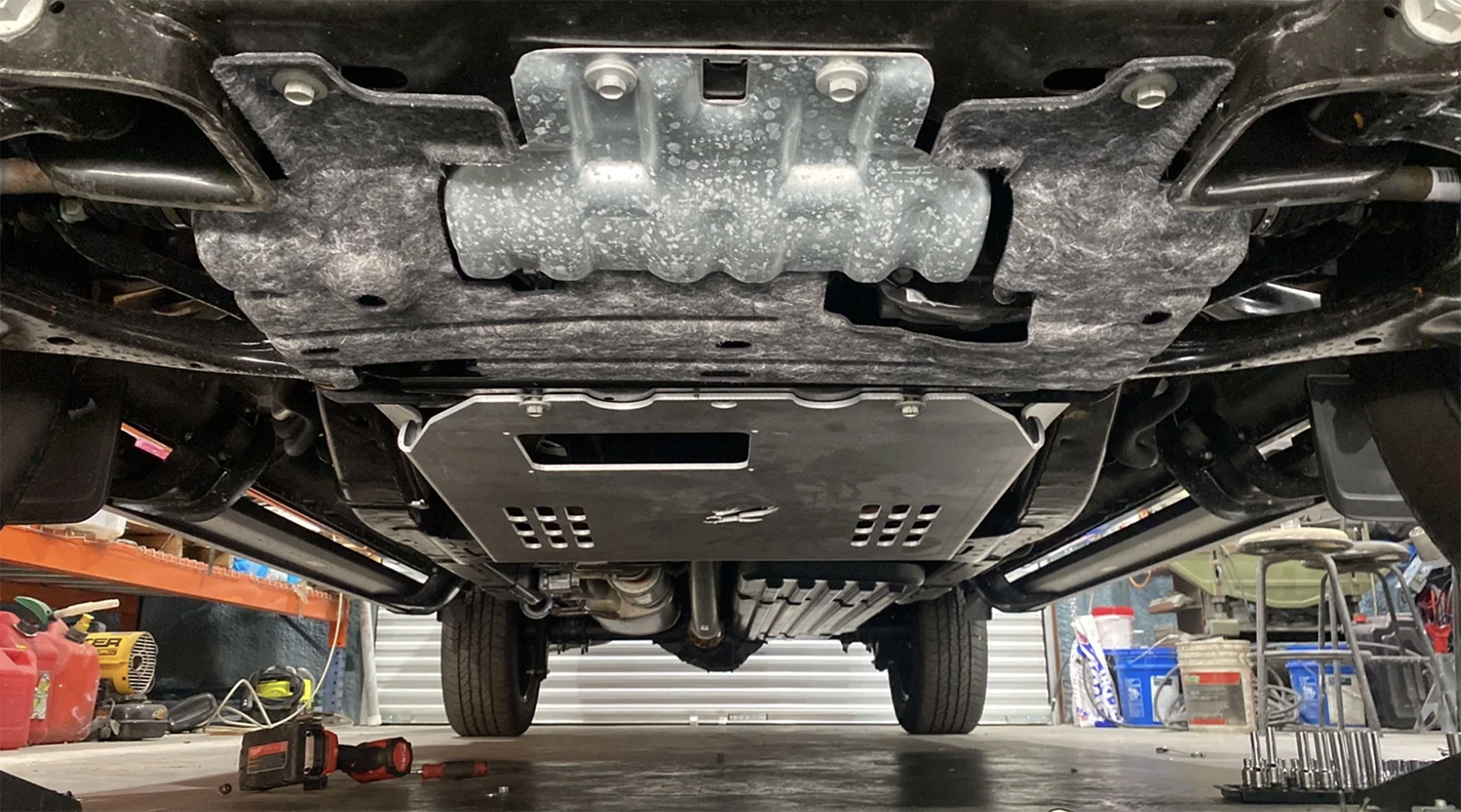 Ford F-150 Powerboost Hybrid | Talons Garage Skid Plate | Catalytic Converter Shield F150-Hybrid-Catshield-6