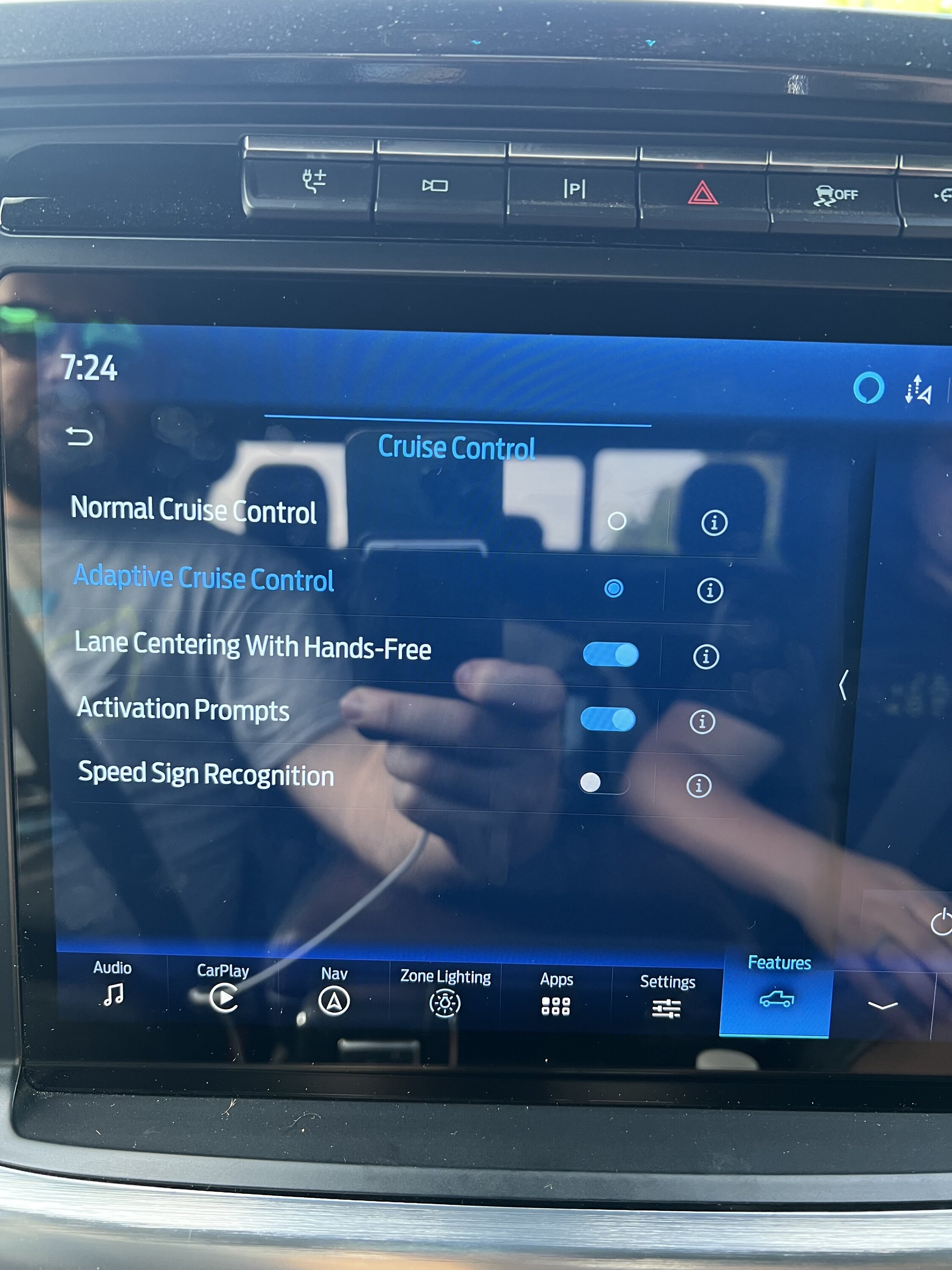 Ford F-150 Bluecruise Driver assistance settings IMG_4324