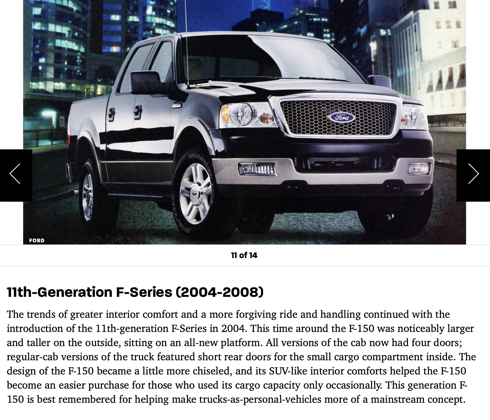 Ford F-150 Ford F-Series Trucks: A Quick Visual Guide to All 14 Generations Screen Shot 2021-06-17 at 9.05.45 AM