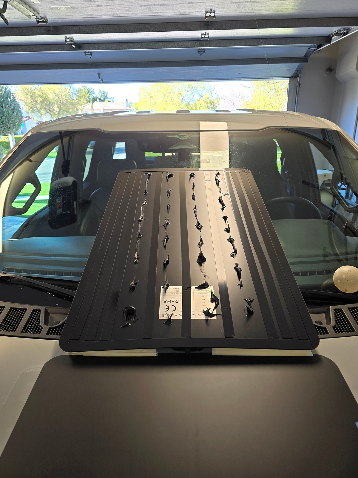 Ford F-150 LensunSolar Hood Solar Panel F-150 Powerboost BAP/Tremor Hood Installation Tape and Glue