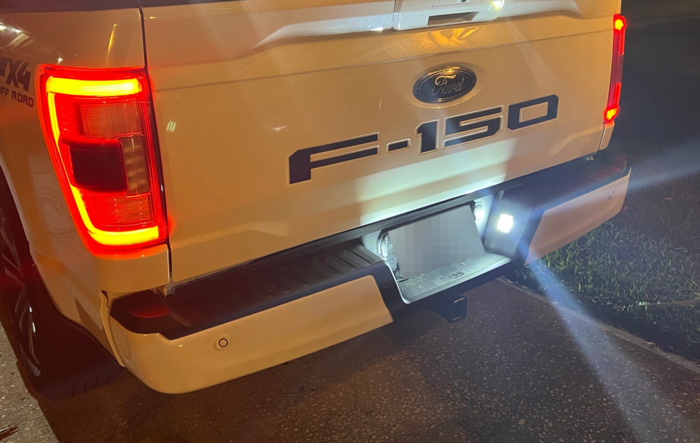 Auxito - F150 Smoke Lens LED License Plate Light Rear Bumper Tag Lights