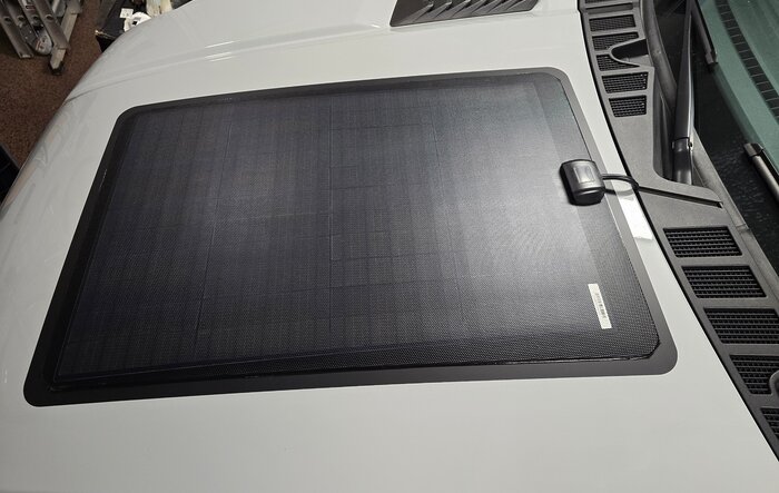 LensunSolar Hood Solar Panel F-150 Powerboost BAP/Tremor Hood Installation