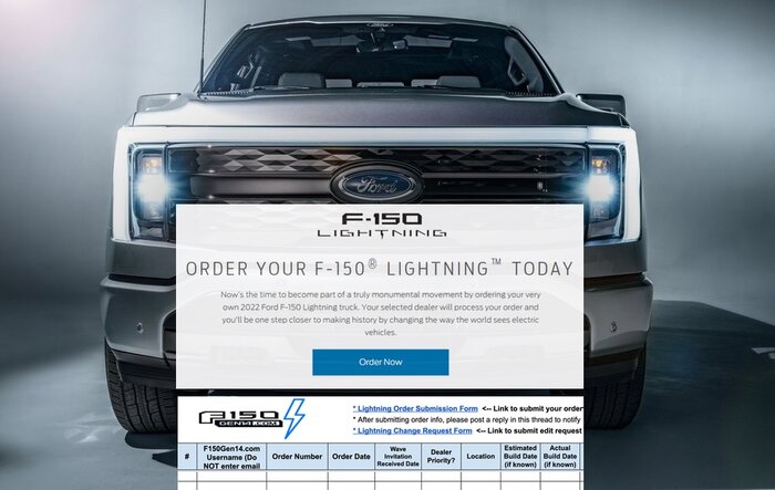 ? F-150 Lightning ORDERS Tracking List & Stats [Add Yours!]