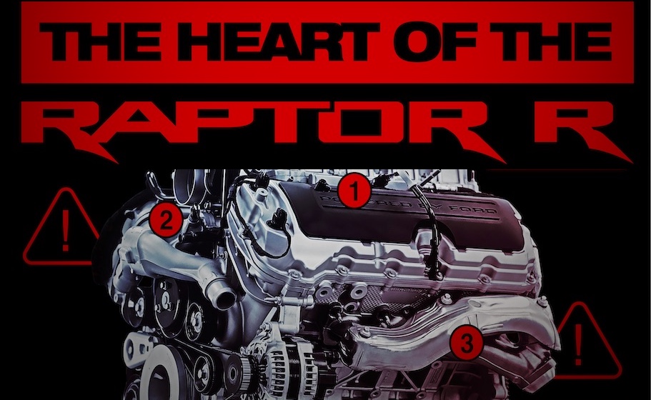 Infographic Inside the F150 Raptor R's 5.2L Supercharged V8 Engine
